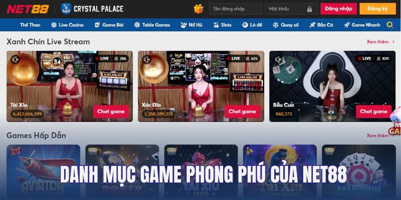 Net88 sở hữu kho game đồ sộ top đầu châu Á